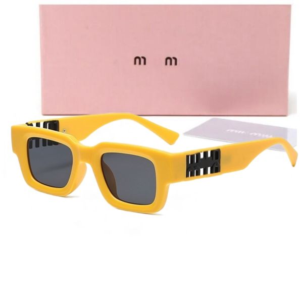 Lunettes de soleil Lunettes de soleil de créateur Lunettes de soleil pour hommes Lunettes de soleil pour femmes Lunettes de soleil Lunettes pour hommes Lunettes de soleil de mode résistantes aux UV Lunettes Alphabet Lunettes à monture complète en métal