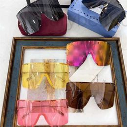 Lunettes de soleil Designer Windy Square Goggles Lunettes de soleil INS Net Red All-in-One Sun Glasses ZS68