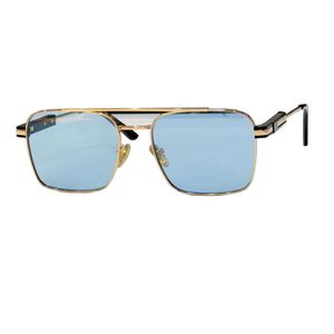 Gafas de sol Diseñador Mujer Hombres Grande Cuadrado Metal Moda Nariz Puente Diseño Vintage Gafas Marco Sombra Gafas UV400