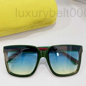 Lunettes de soleil Designer femmes lunettes de soleil mode classique shopping carré mens rayures vertes rouges lettres dorées voiture conduite vacances lunettes UV400 avec boîte E8NY