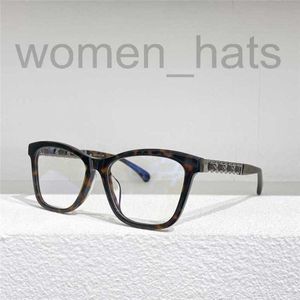 Zonnebrillen Designer Xiaoxiangjia's nieuwe modebox Fried Dough Twist Temple Flat Lens met dezelfde frame -bril 3429 HVGP