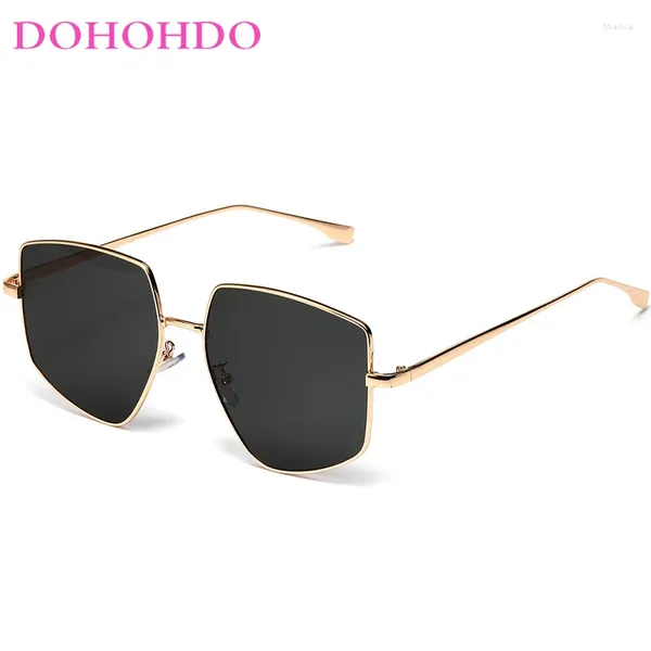 Lunettes de soleil DOHOHDO POLYGON SHARGE POUR HOMMES MENSE MODE MODE ALLIAGE IRRÉGULAIRE FEMMES VELO