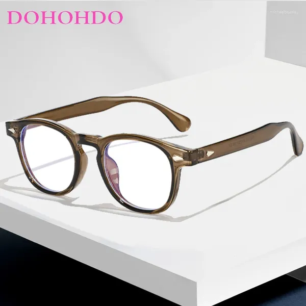 Lunettes de soleil DOHOHDO TR90 Lunettes optiques cadre Femmes Anti Blue Ray Eyeglasses Daily Hommes Organes Goggle Gafas Male de haute qualité Protectas