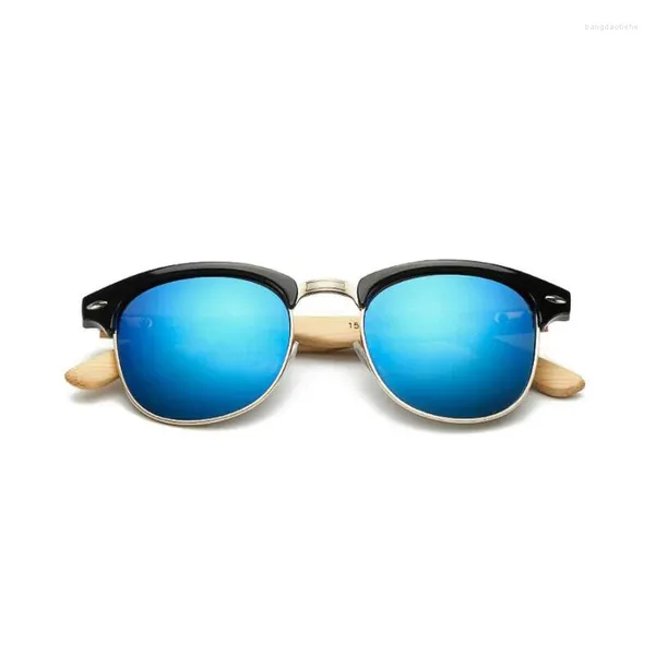 Lunettes de soleil Dokly Marque Bambou Jambes Femmes Bois Masculino Gafas En Bois