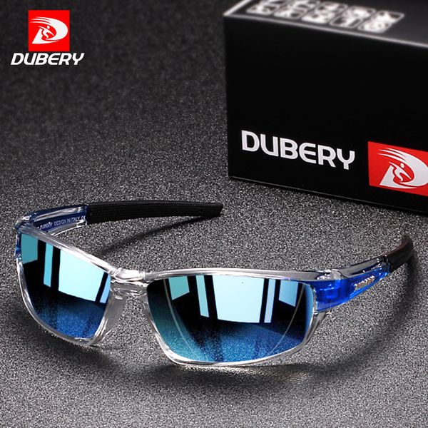 Gafas de sol DUBERY Running Sports Gafas de sol polarizadas Hombres Ligero PC Anteojos Marco Conducir Visión nocturna Gafas de sol Hombre UV400 KD167 230710