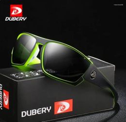 Gafas de sol DUBERY Gafas de sol polarizadas vintage para hombres para hombres que conducen gafas cuadradas negras masculinas 8 colores modelo 370