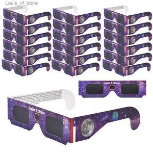 Gafas de sol Eclipse Viewing Glasses Paquete suelto para una observación segura del sol y gafas ligeras con bloqueo UV H240316