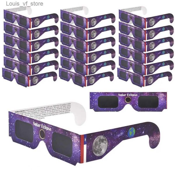 Lunettes de soleil Eclipse, paquet ample pour une observation sûre du soleil et lunettes légères bloquant les UV H240316