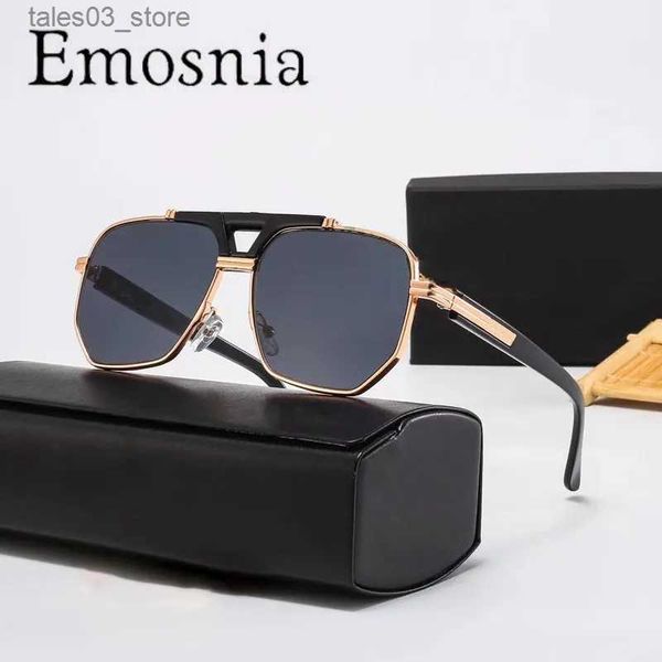 Gafas de sol Emosnia 2022 Retro Piloto Gafas de sol Hombres Moda Lujo Hipster Metal Hombre Mujer Gafas Vintage Marca Diseño Gafas de sol Oculos Q231118