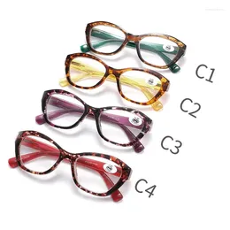 Gafas de sol ESO Vision Cat Eye Reading Gafas for Woman Tortoise Women's Square Readers Big Frame Venta roja en alta calidad 150 200 250