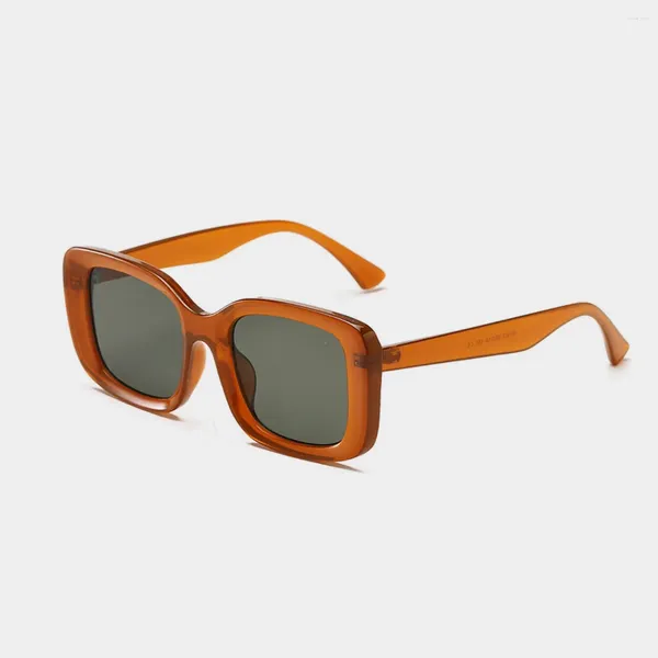 Lunettes de soleil Style américain européen pour les femmes Square Shape UV Protection des lunettes de soleil masculines vendant une femme designer
