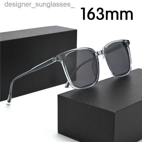 Lunettes de soleil Evove 163mm surdimensionné hommes lunettes de soleil femmes TR90 grandes grandes lunettes de soleil pour homme femme carré mode noir gris nuances gros FaceL231214