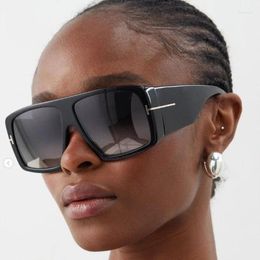 Lunettes de soleil Evove surdimensionné hommes femmes Steampunk lunettes de soleil pour femme tortue noire grandes nuances Vintage