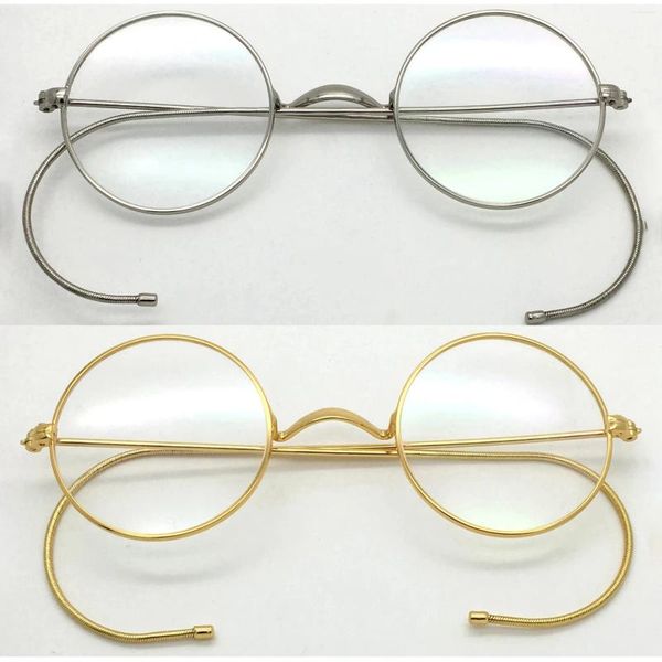 Lunettes de soleil évolue rond de petits verres de lecture masculins pour les lunettes cadre mâle 40 mm 42 mm anti-bleu Réflexion nerd Spectacles pour prescription