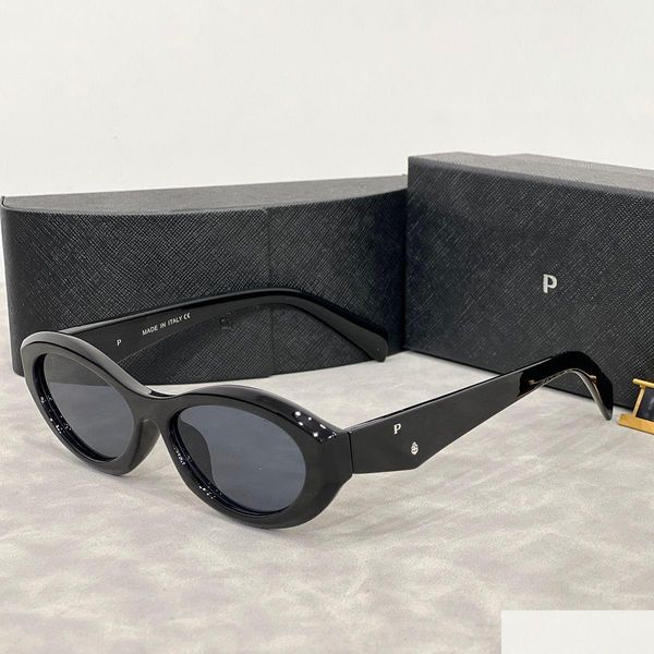 Gafas de sol Diseñador de ojos Elipses de gato para mujeres Marco pequeño Tendencia Hombres Regalo Playa Sombreado Protección UV Gafas polarizadas con caja Nic Otyrm