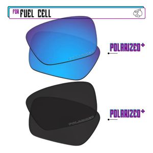 Lunettes de soleil Ezreplace Verres de rechange polarisés pour lunettes de soleil à pile à combustible Blackpplusbluepplus