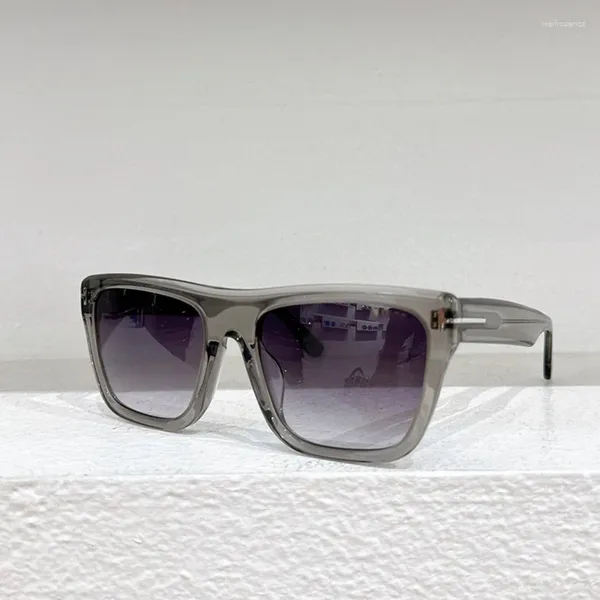 Lunettes de soleil Fashion Acetate Square Personnalisés lunettes de couleur faits à la main