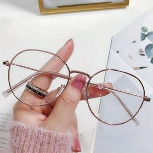 Zonnebril Mode Anti Blauw Licht Bril Vrouwen Mannen Klassieke Metalen Hart Decor Frame Eyewear High-definition Oogbescherming Computer Goggle