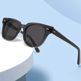 Lunettes de soleil Fashion Big Frame Cat Eye High Quality Acetate Tac Glass Lens for Men Women Sun Glasse UV400