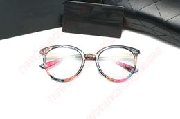 Lunettes de soleil Mode Big Lunettes rondes Cadre Hommes Femmes Lunettes en métal Cadres Vintage Lunettes optiques Noir Blanc Lunettes Lunette De Soleil