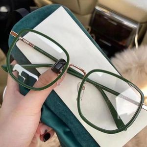 Sunglasses Fashion Big Square Glasses Anti Blue Light Ultra Glod Silvery Metal Frame Women Men Computer Eye Protection Spectacles