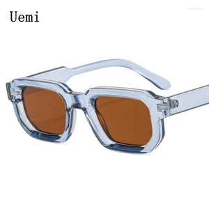 Lunettes de soleil Fashion Blue Square For Women Men Retro Luxury Designer Clear Lens Sun Glasses Shades UV400 Eyeglass Wholesale