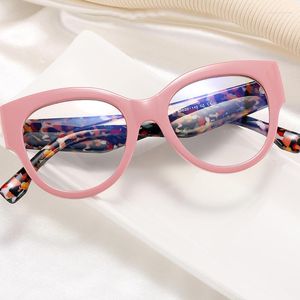 Occhiali da sole di marca di moda occhiali anti-blu donne montature cat eye stili retrò designer computer ottico di grandi dimensioni