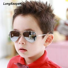 Lunettes de soleil pour enfants lunettes de mode marque aviateur lunettes de soleil hommes femmes lunettes polarisées UV400 miroir de protection monture en métal lunettes
