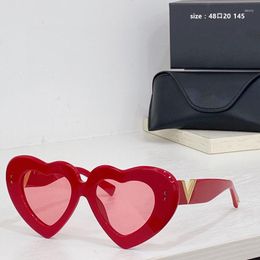 Gafas de sol Diseñador de la marca de moda Mujeres en forma de corazón Amor UV400 Gafas protectoras Verano Playa