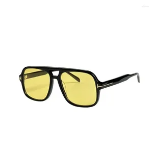 Gafas de sol Marca de moda Mujeres duraderas Tom Half Frame Retro Classical Ford Tf884 Gafas con caja