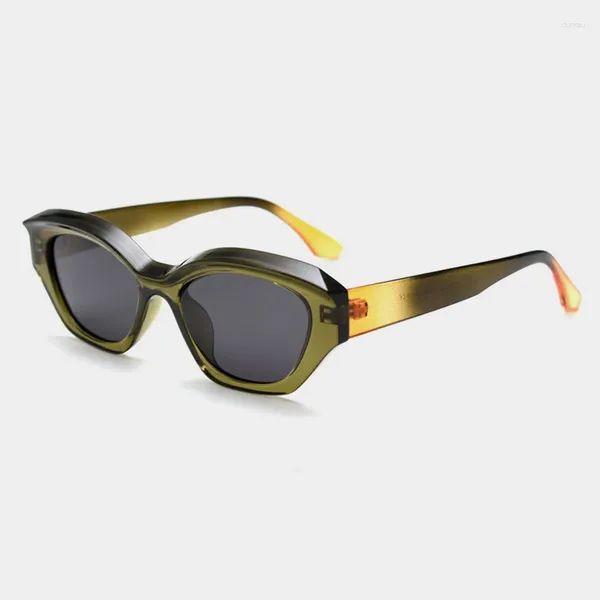Lunettes de soleil mode lunettes de forme d'oeil de chat pour les femmes lunettes de conduite irrégulières polarisées colorées