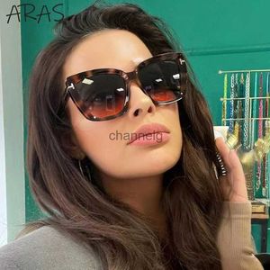 Zonnebril Mode Cat Eye Zonnebril Dames 2023 Luxe Merk Trendy Oversized Cateye Zonnebril Dames Gradient Shades Groot Frame Brillen YQ231127