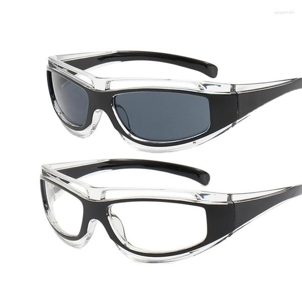 Gafas de sol de moda de ojo de gato para mujer, gafas transparentes para conducir, gafas de ciclismo para hombre, gafas de sol para viajes al aire libre, gafas de sol de tendencia UV400
