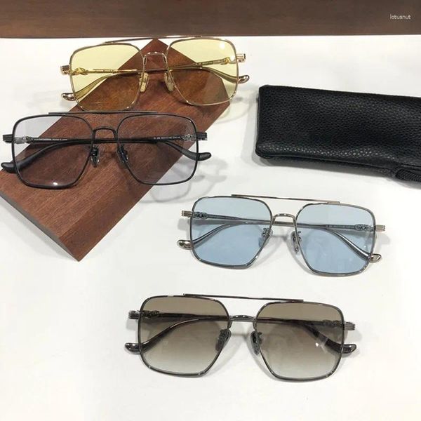 Gafas de sol Cadena de moda para mujeres Hombre Cordones de metal Valentin Gafas Conducción Viajes Gafas Diseñador De Sol UV400