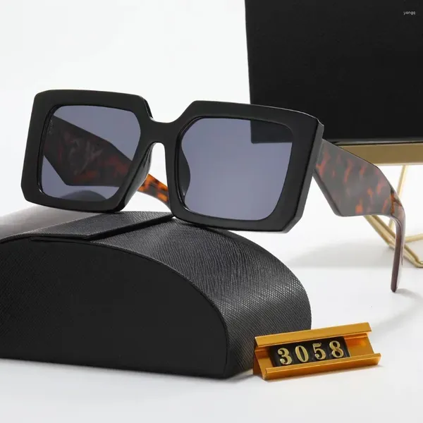 Lunettes de soleil mode pour femmes à la mode rétro carré grand cadre lunettes de soleil femme Vintage lunettes UV400