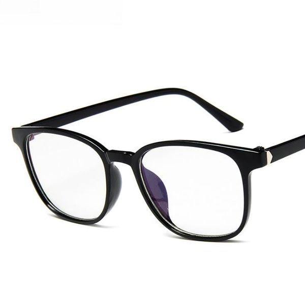 Lunettes de soleil mode lunettes cadre femmes Okulary oeil noir Vintage lentille claire faux carré optique Spectacle