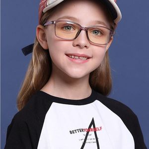 Zonnebrillen Fashion Kids Anti Blue Ray Glasses Ultralight duurzaam transparant spektakel frame slip geschikt voor jongens en meisjes