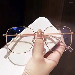 Zonnebrillen Fashion Metal Blue Light Blocking Student Myopia Glasses Men Women bril bril kortzichtige brillen -1.0-1.5-2.0-2.5-3.0 tot -4.0