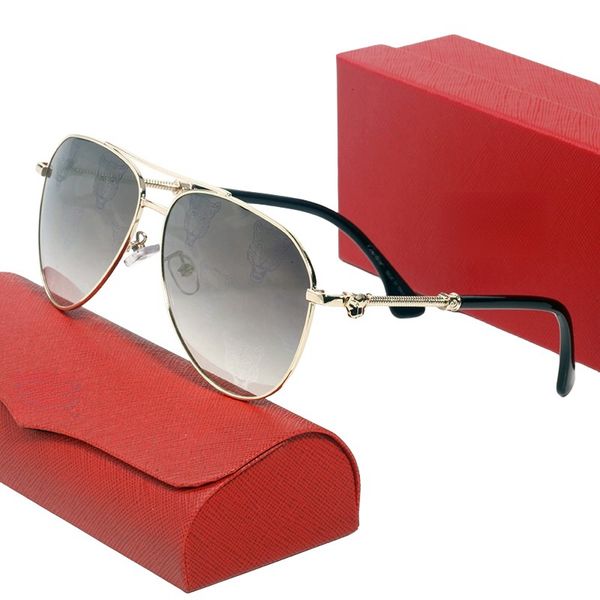 Lunettes de soleil mode ovale femmes hommes marque design femmes shopping en plein air visière rétro femmes lunettes de soleil design mode luxe charme avec boîte et étui