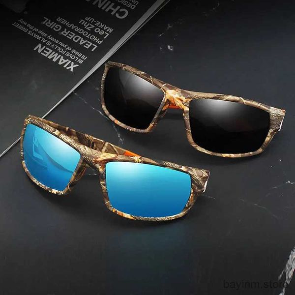 Lunettes de soleil Lunettes de soleil polarisées Fashion Men de luxe Stades de luxe String Glases Sun Mas Male Troproping Sand Goggles UV400