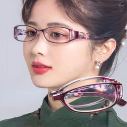 Zonnebril Mode Bedrukte leesbril voor dames Elegant Eenvoudig Ouderen Kijken naar afstandsbediening