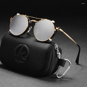 Lunettes de soleil mode rétro pour hommes femmes Vintage lunettes rondes luxe petit Cool Style Lunette Soleil Homme UV400