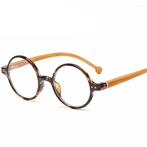 Lunettes de soleil mode lunettes de lecture rondes femmes hommes charnière à ressort avec lunettes presbytes en bois lecteurs classiques confort