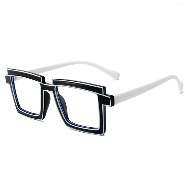 Lunettes de soleil mode lunettes carrées pour femmes hommes surdimensionné nouveauté déguisement drôle Costume fête