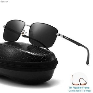 Gafas de sol Gafas de sol polarizadas de moda para hombres Gafas de sol TR90 para diseñador de marca de mujeres de lujo para gafas piloto retro para hombres UV400L240403
