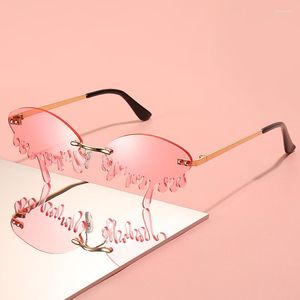 Lunettes de soleil Fashion Style Tear Trendy Dance Party Exagéré