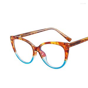 Sonnenbrille Mode TR90 Anti Blau Licht Blockieren Cat Eye Brille Männer Frauen Computer Brillen Kann Mit Myopie Ausgestattet werden