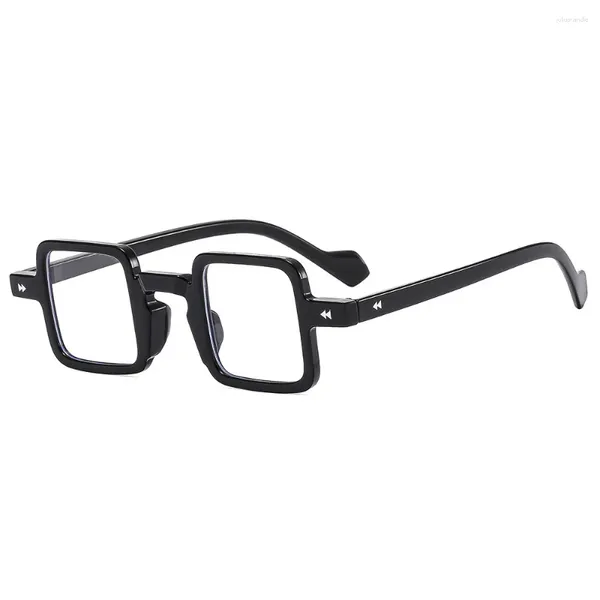 Lunettes de soleil mode lunettes d'ordinateur transparentes femmes cadre anti lumière bleue lunettes carrées bloquant hommes lunettes de lunettes optiques