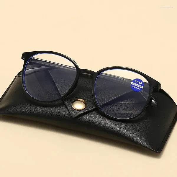 Lunettes de soleil mode lunettes de lecture transparentes femme d'âge moyen et personnes âgées haute définition Anti-lumière bleue pour le 1 à 4