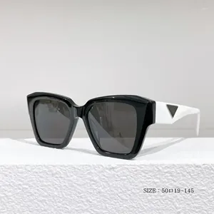 Gafas de sol Moda Vintage Acetato Marco Cuadrado Mujeres 09ZV Diseñador clásico Tendencia Viajes Gafas de sol para mujer UV
